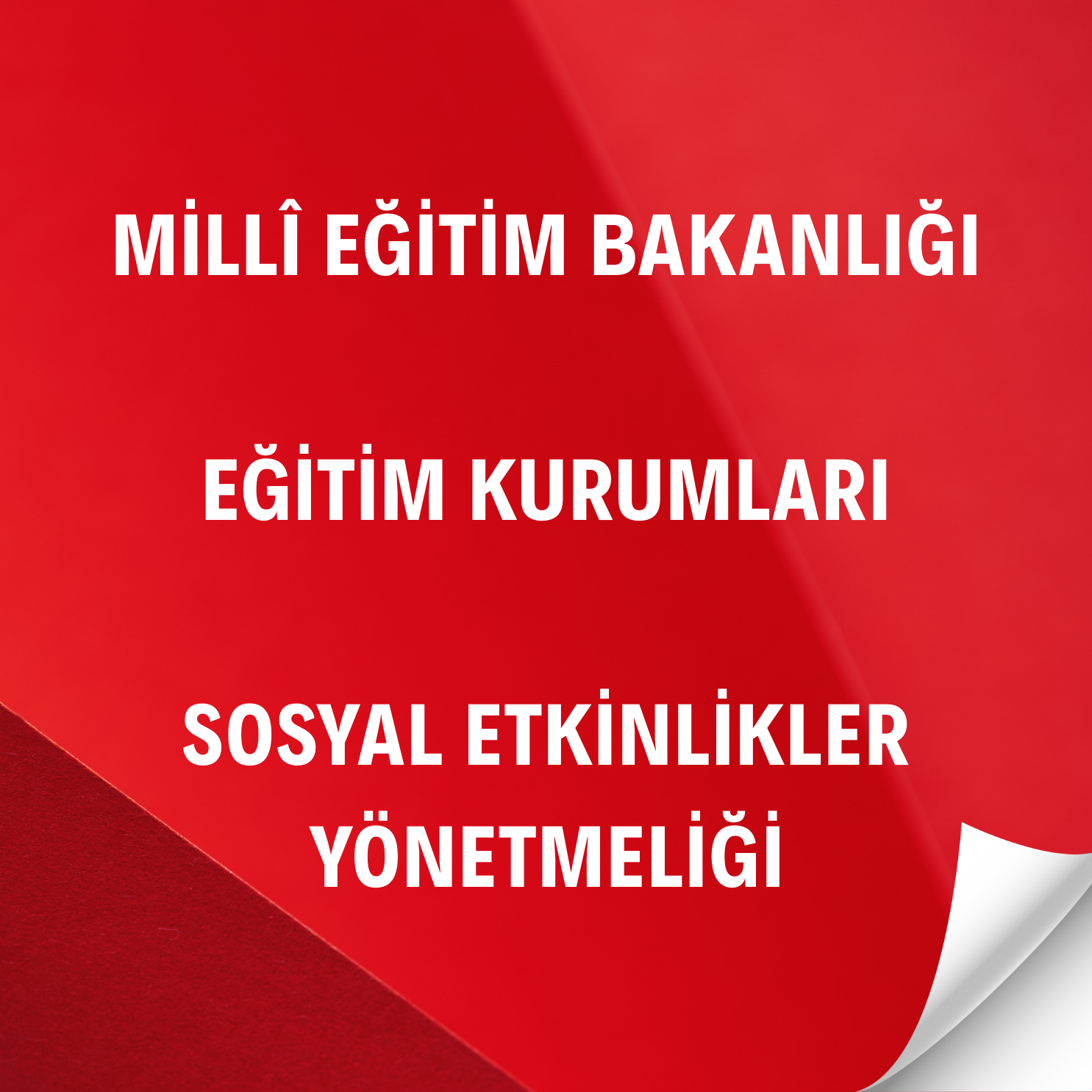 Sosyal Etkinlikler Yönetmeliği