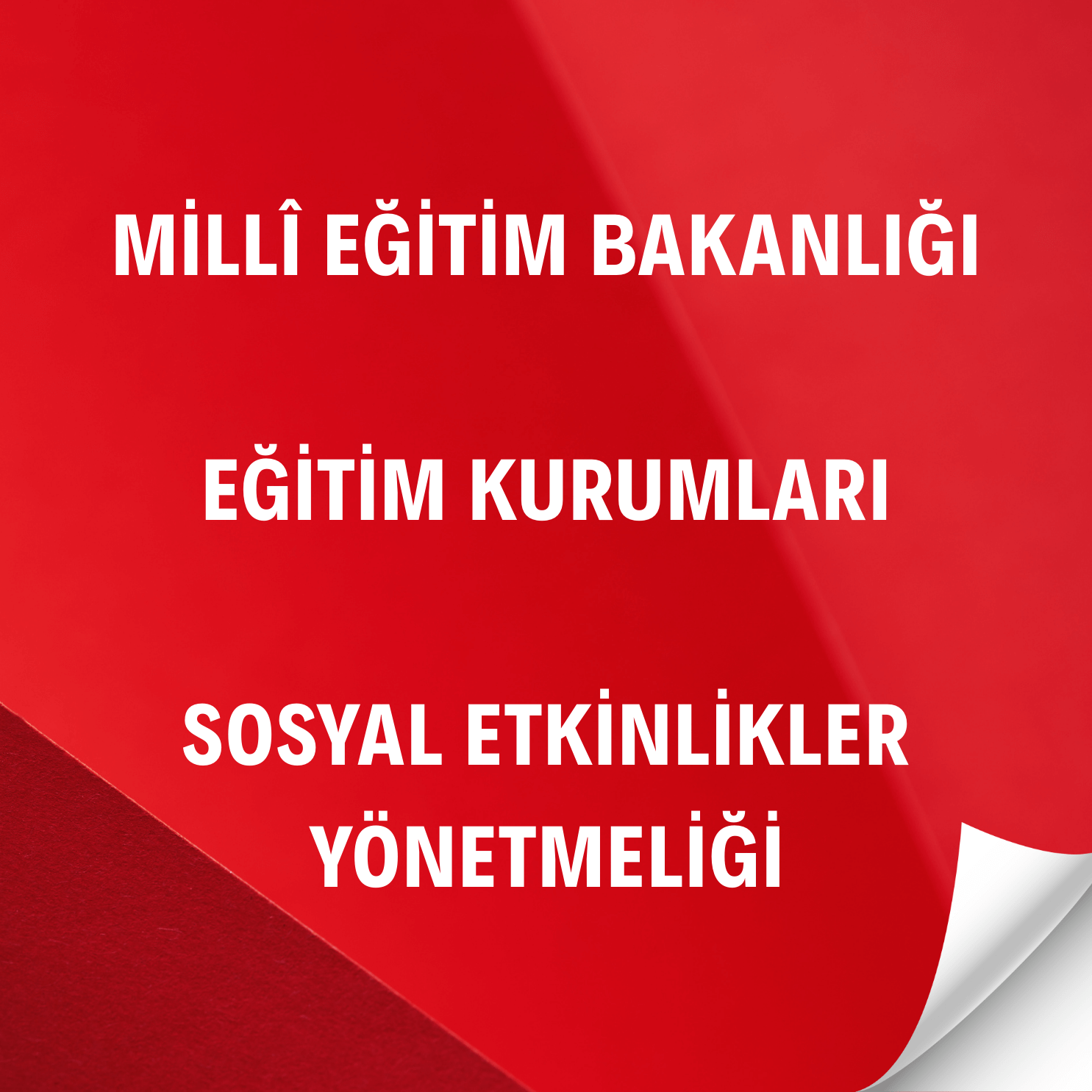 Sosyal Etkinlikler Yönetmeliği