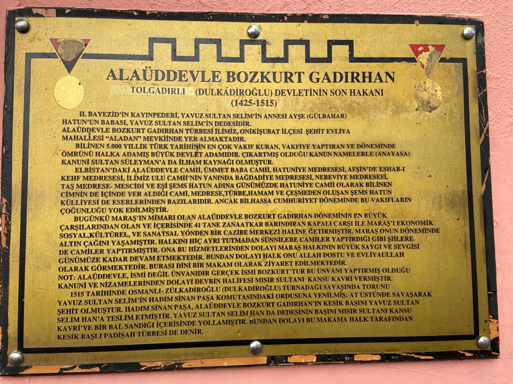Alaüddevle Bozkurt Bey Türbesi
